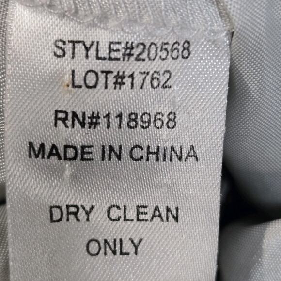 Vintage 90's Formal Coctail Dress 4 Oc Oleg Cassini Black Moto Boho Designer - Picture 10 of 11